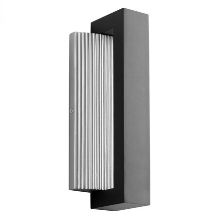 Oxygen Verve Outdoor Wall Sconce, 1-Light, LED, Black , Black Shade, 6"W (3-761-15 42R32) 3-761-15